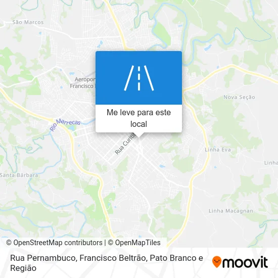 Rua Pernambuco mapa