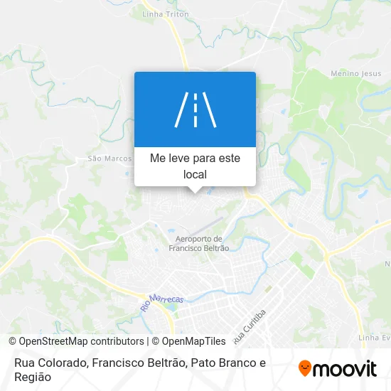 Rua Colorado mapa
