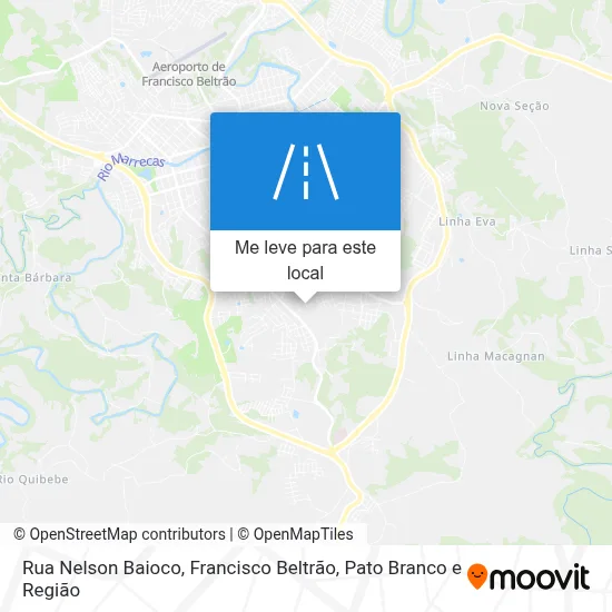 Rua Nelson Baioco mapa