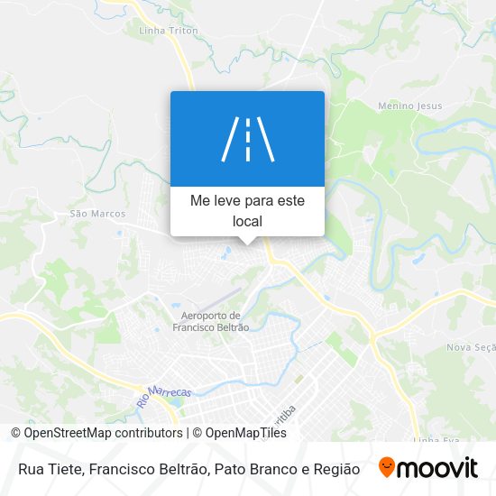 Rua Tiete mapa