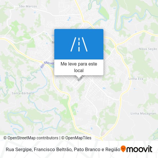 Rua Sergipe mapa