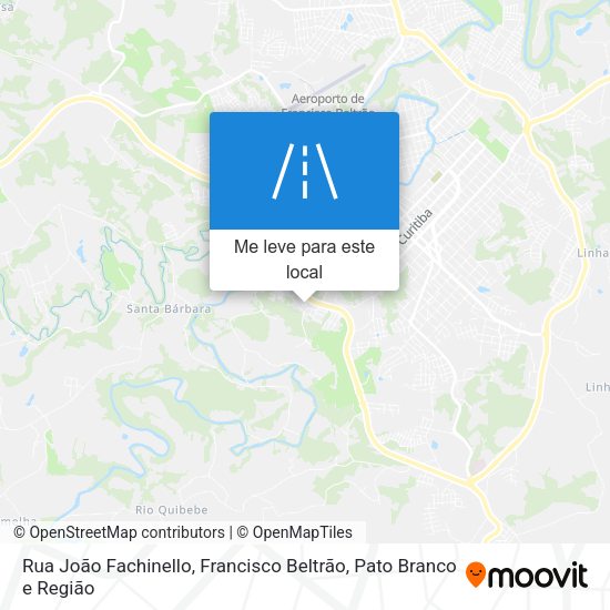 Rua João Fachinello mapa
