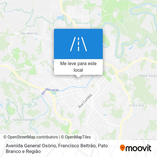 Avenida General Osório mapa