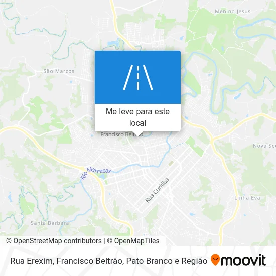 Rua Erexim mapa