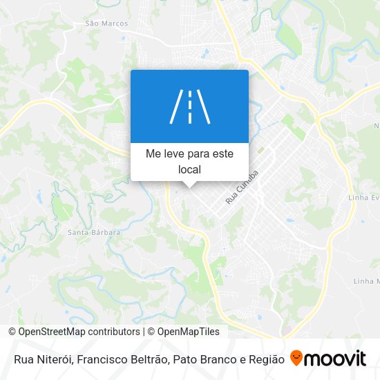 Rua Niterói mapa