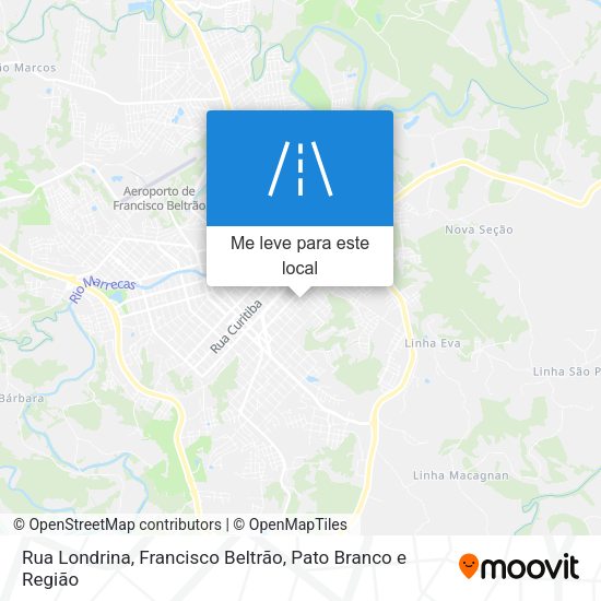 Rua Londrina mapa