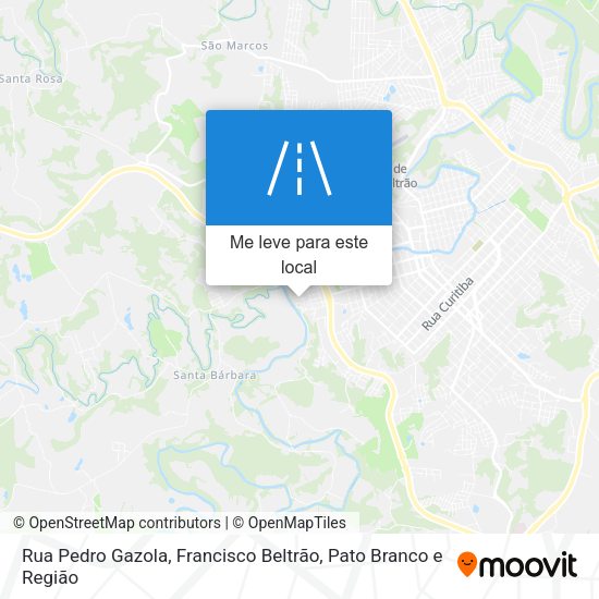Rua Pedro Gazola mapa
