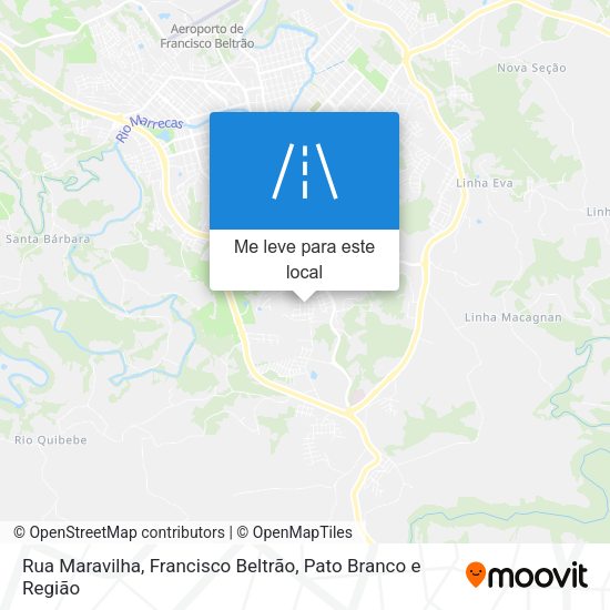 Rua Maravilha mapa