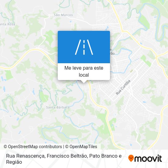 Rua Renascença mapa