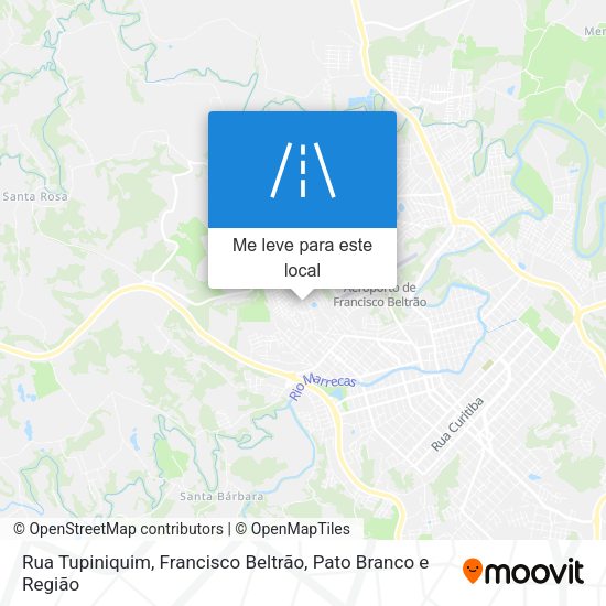 Rua Tupiniquim mapa