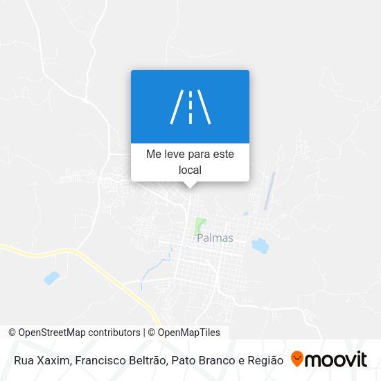 Rua Xaxim mapa
