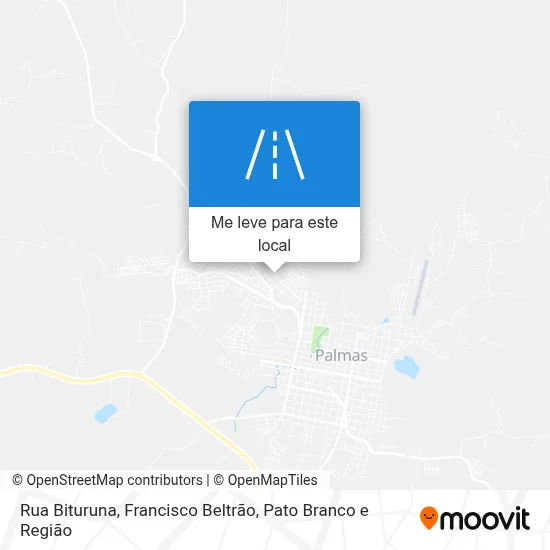 Rua Bituruna mapa