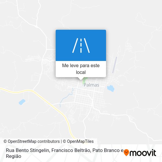 Rua Bento Stingelin mapa