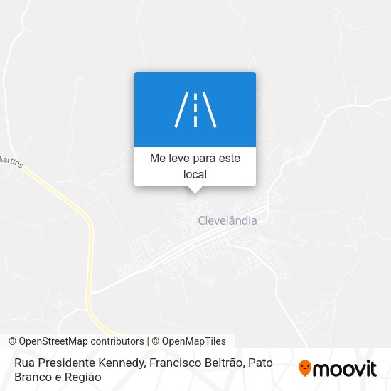 Rua Presidente Kennedy mapa