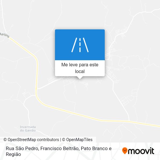 Rua São Pedro mapa