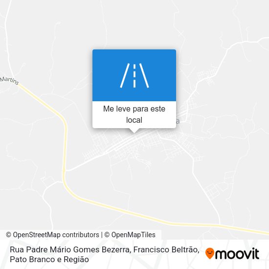 Rua Padre Mário Gomes Bezerra mapa