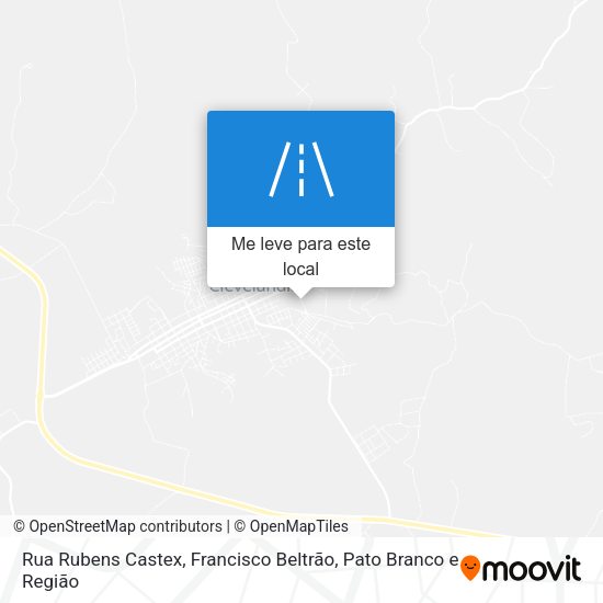 Rua Rubens Castex mapa