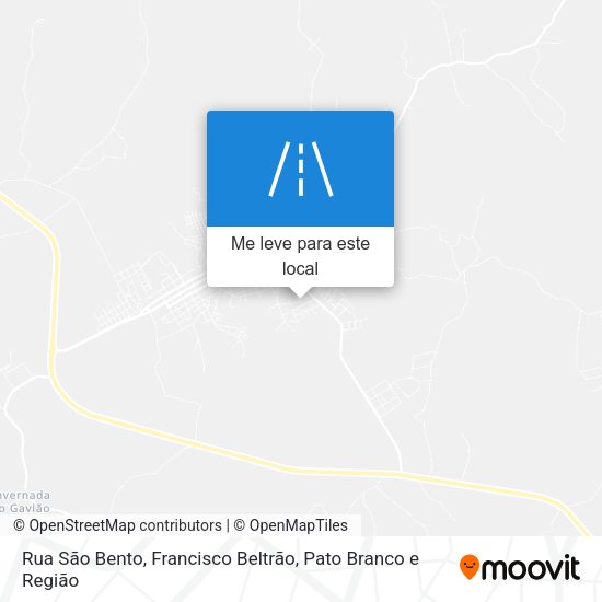 Rua São Bento mapa