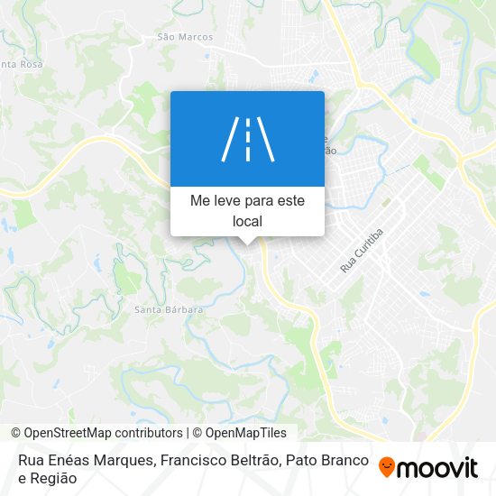 Rua Enéas Marques mapa