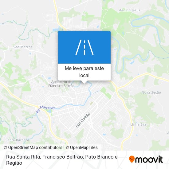 Rua Santa Rita mapa