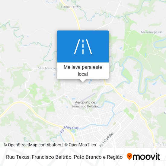 Rua Texas mapa