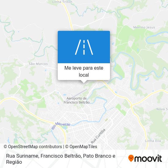 Rua Suriname mapa