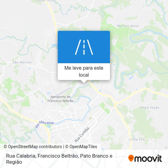 Rua Calabria mapa