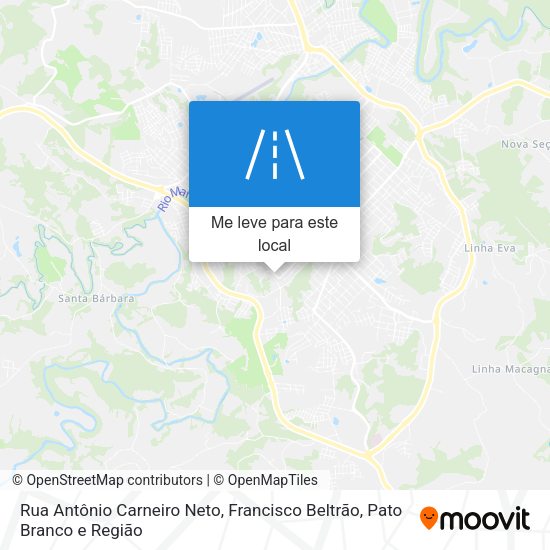 Rua Antônio Carneiro Neto mapa