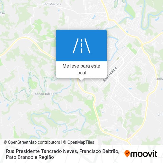 Rua Presidente Tancredo Neves mapa