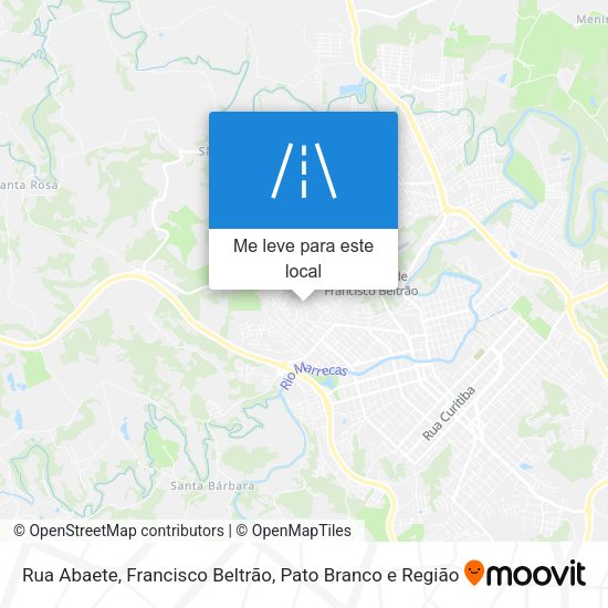 Rua Abaete mapa
