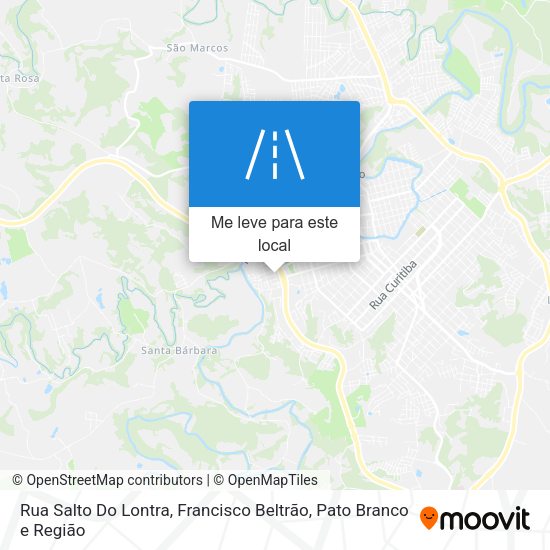 Rua Salto Do Lontra mapa