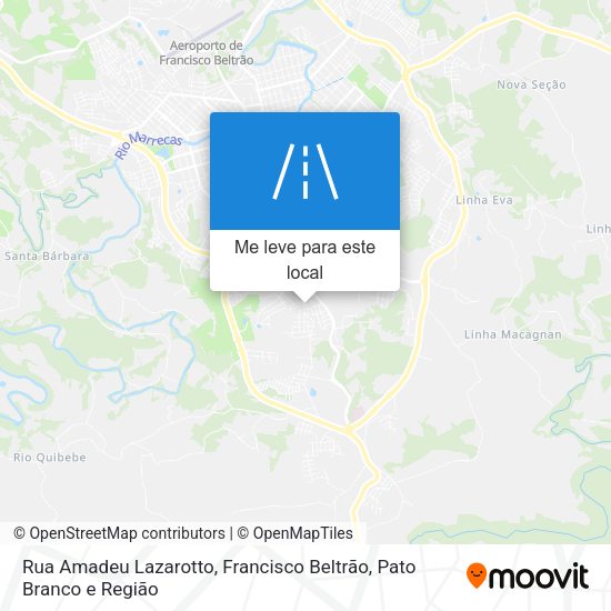 Rua Amadeu Lazarotto mapa