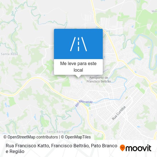 Rua Francisco Katto mapa