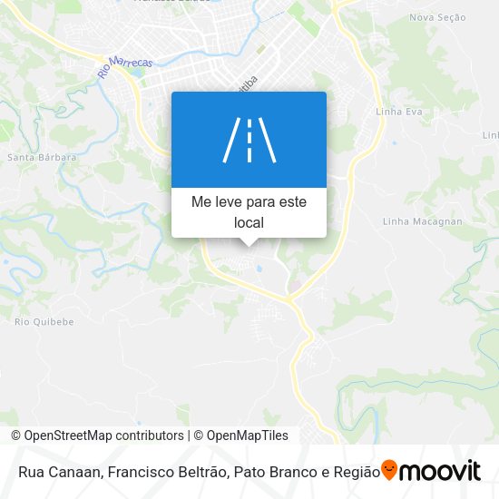 Rua Canaan mapa