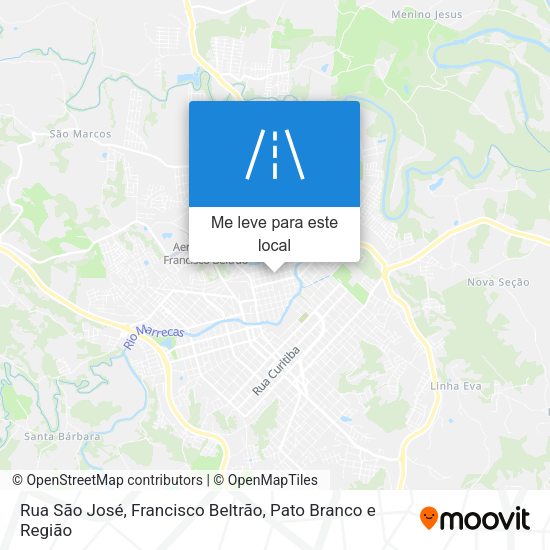 Rua São José mapa