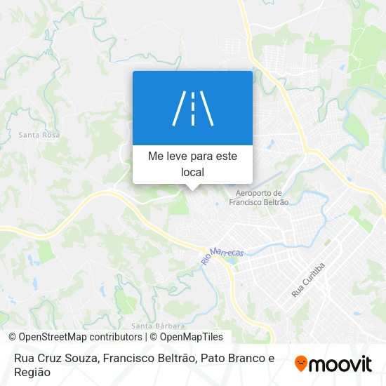 Rua Cruz Souza mapa