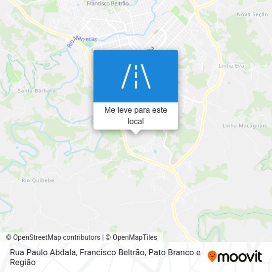 Rua Paulo Abdala mapa