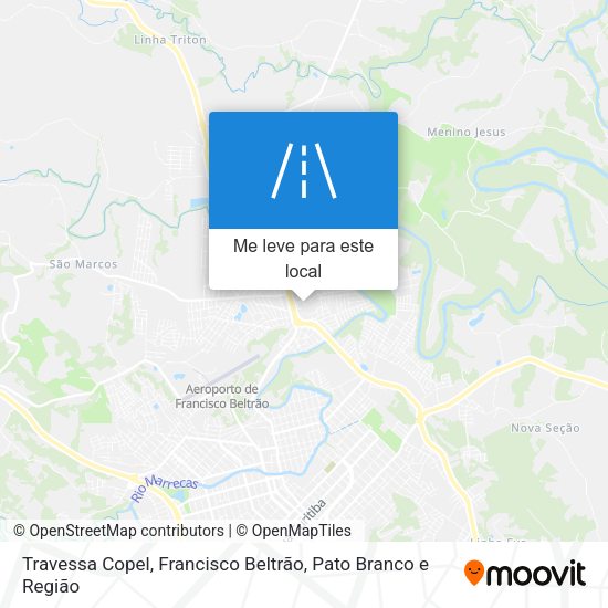 Travessa Copel mapa