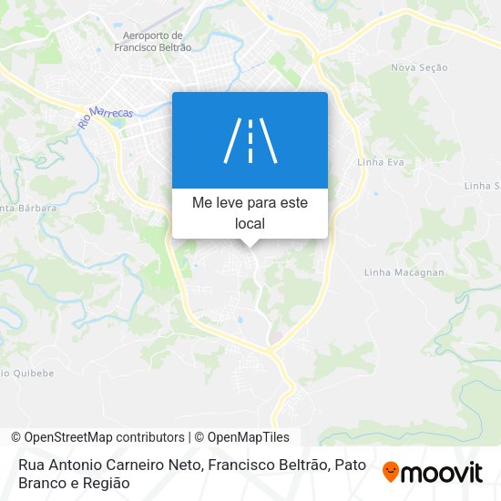 Rua Antonio Carneiro Neto mapa