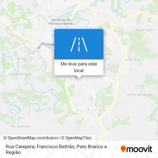 Rua Cerejeira mapa