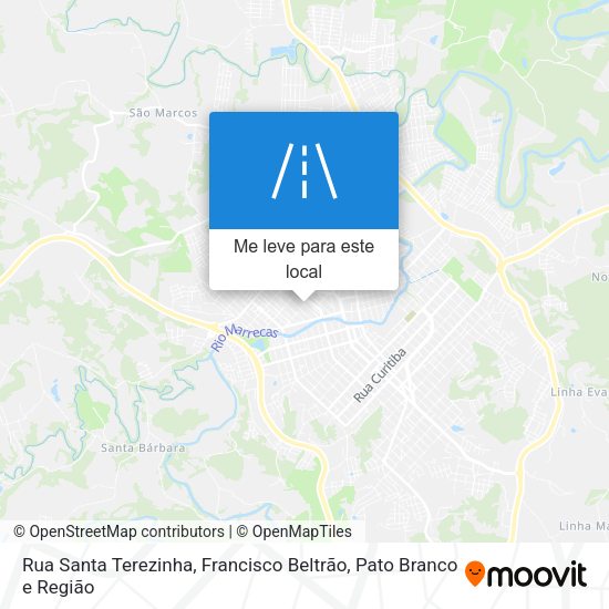Rua Santa Terezinha mapa