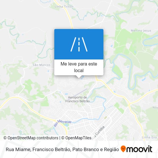 Rua Miame mapa