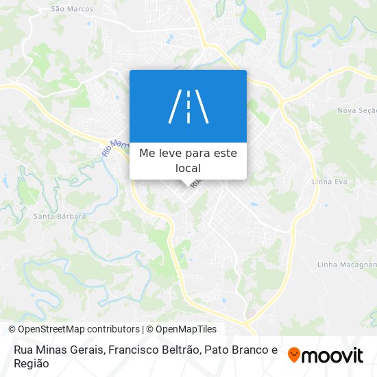 Rua Minas Gerais mapa