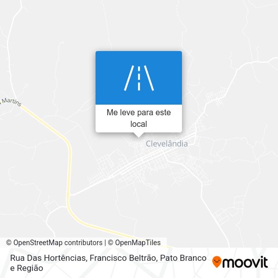 Rua Das Hortências mapa