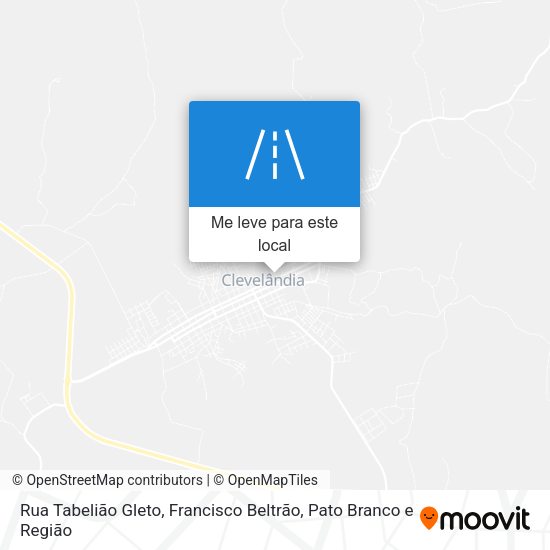 Rua Tabelião Gleto mapa