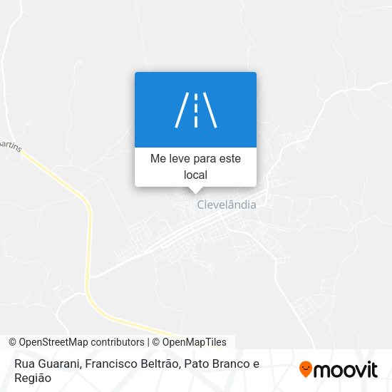Rua Guarani mapa