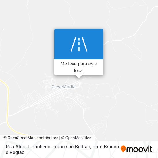 Rua Atílio L Pacheco mapa