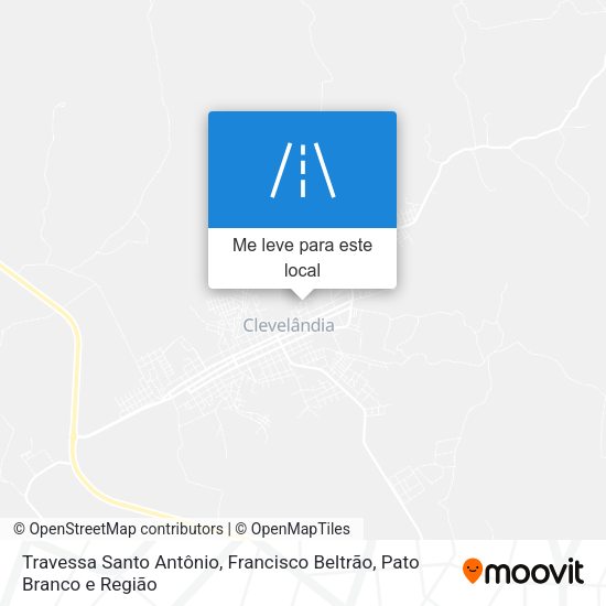 Travessa Santo Antônio mapa