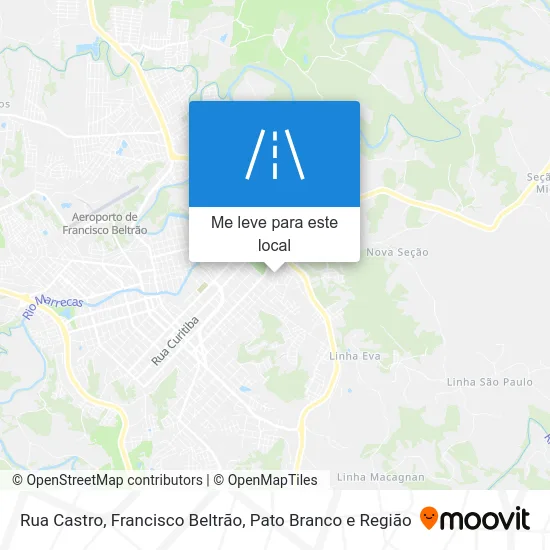 Rua Castro mapa