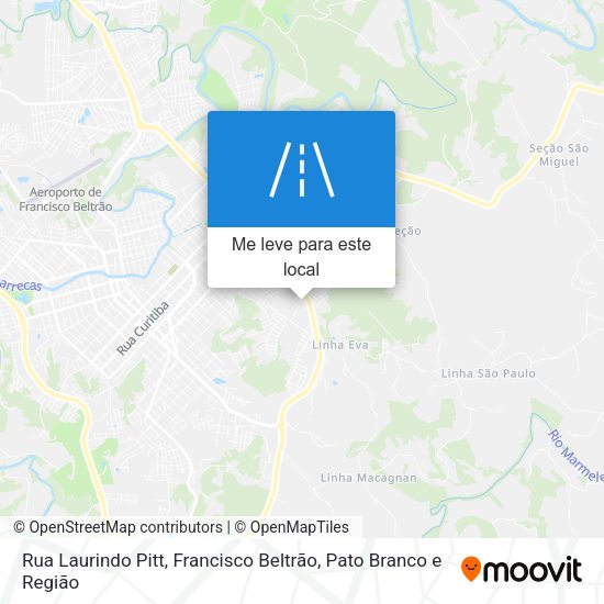 Rua Laurindo Pitt mapa